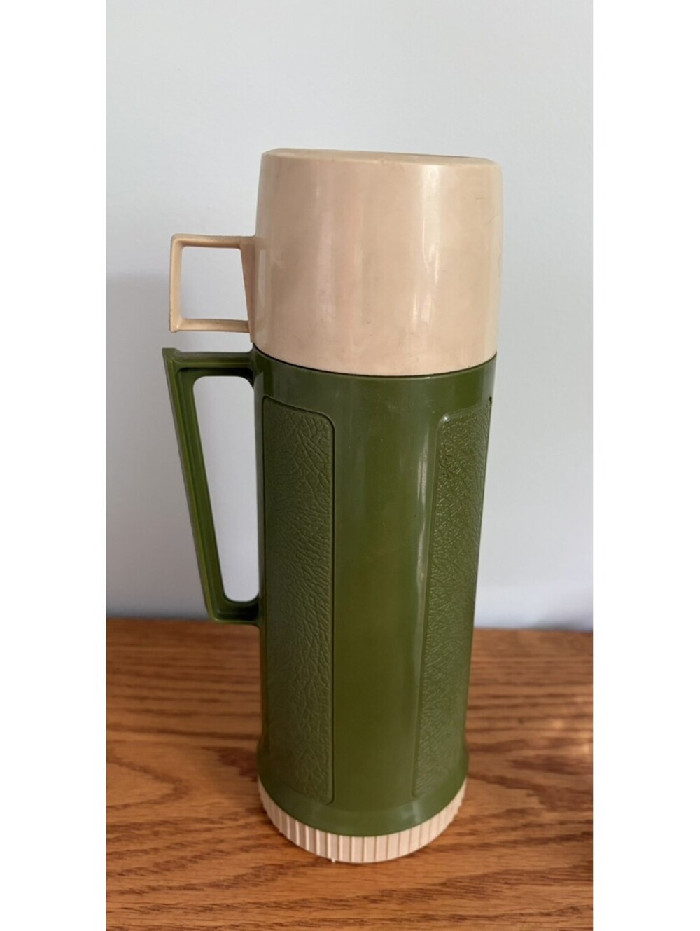 Vintage Thermos Tall Retro Olive Green 22F Stopper 22A63 Filler 722 -King Sealey